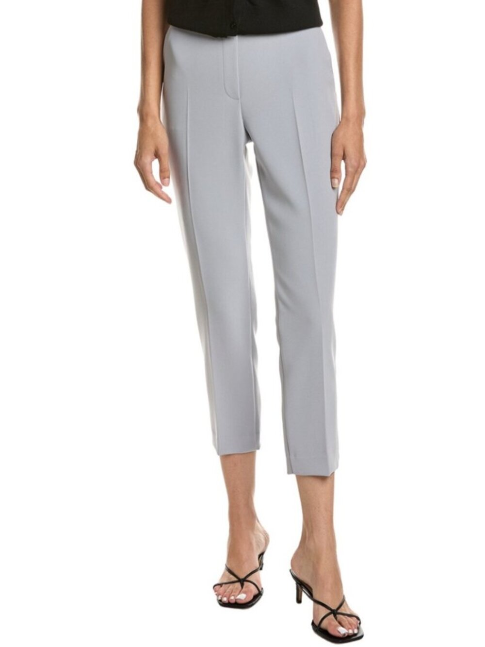 NWT 🌟 THEORY 🌟 TREECA PULL ON PANT ADMIRAL CREPE STORK GRAY SZ 10